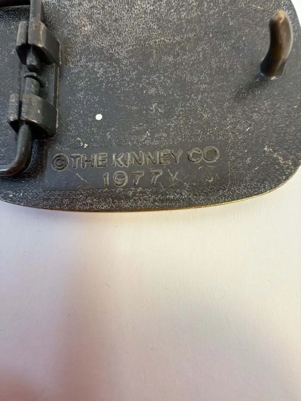 Vintage‎ 1977 The Kinney Co Personalised RON Multi-Sport Brass Belt Buckle